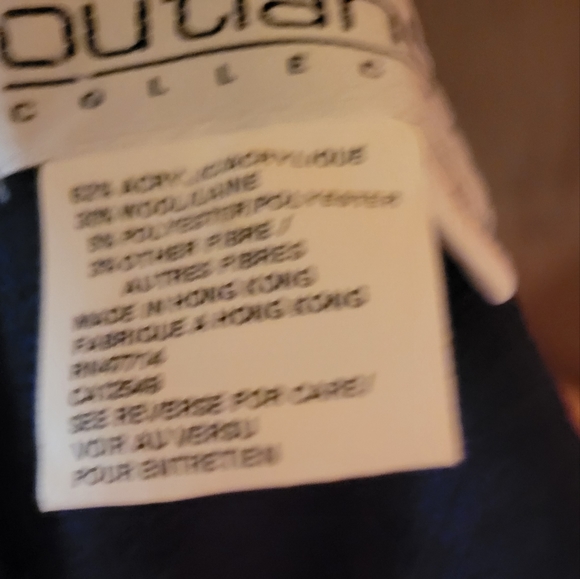 Vintage Outlander Collection Navy Blue Gold Knit C - Picture 14 of 15